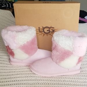 *NIB*UGG Classic Short Pink Patchwork*Authentic*